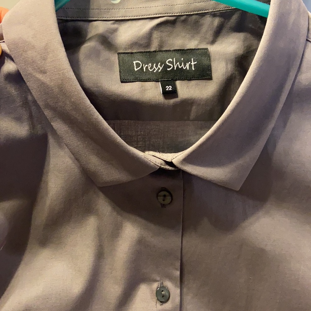 gray button up - Picture 2 of 2